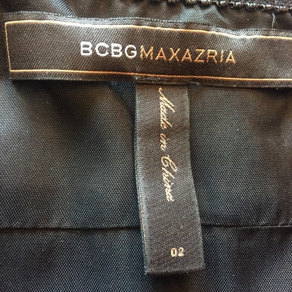 BCBG MaxAzria Red & Black Ombre Runway One-Shoulder Mini Dress - Size 2 - Picture 14 of 16